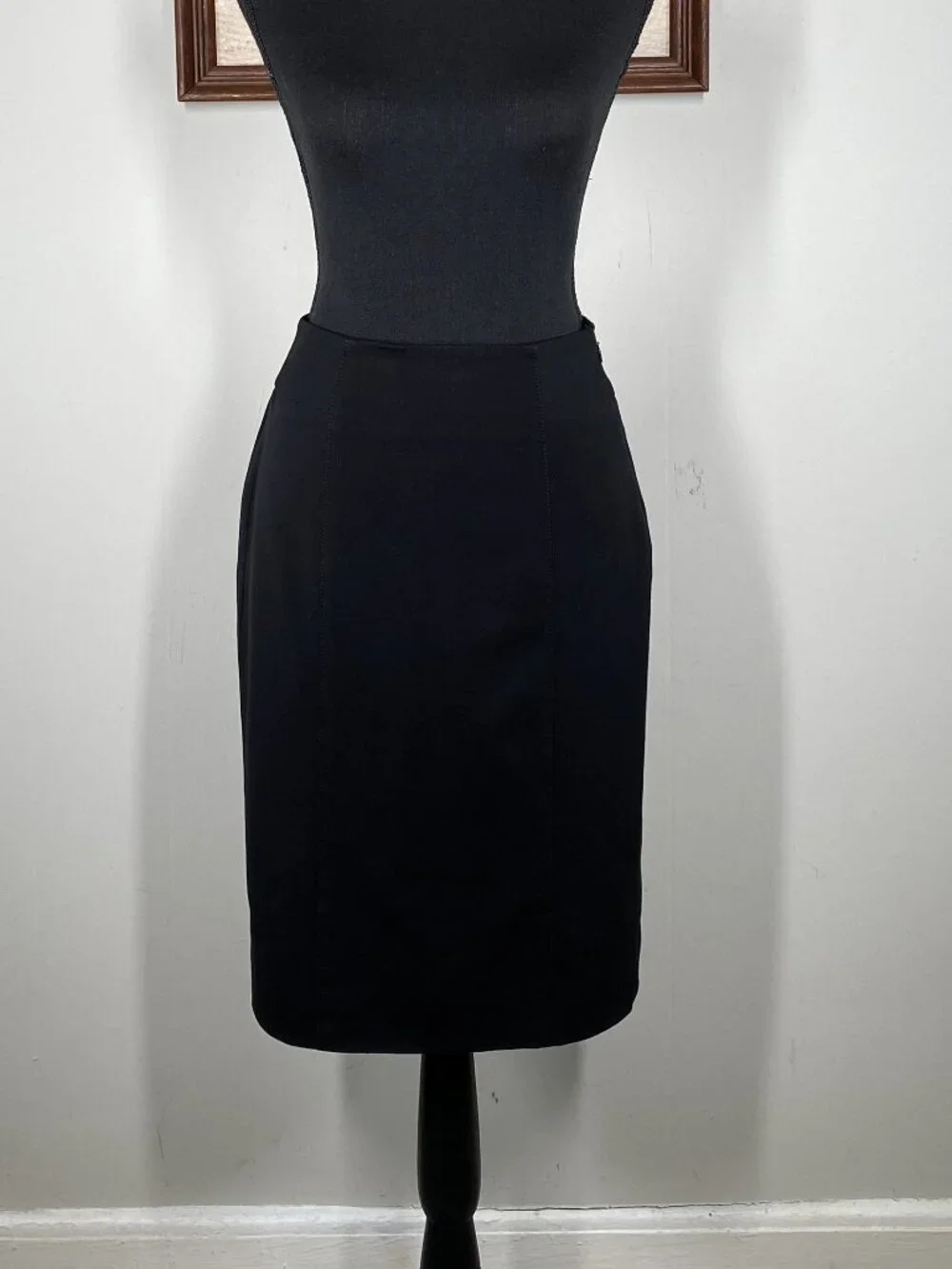 White House Black Market Pencil Skirt Women's 2 Black Office Casual - Picture 1 of 12